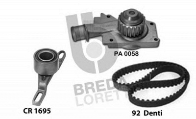 BREDA LORETT kpa0134a -  Водяной насос + комплект зубчатого ремня